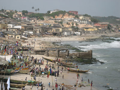 Cape Coast view in Ghana