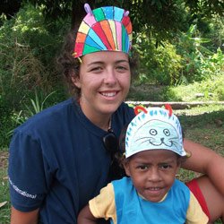 Alice volunteering in Fiji with GVI