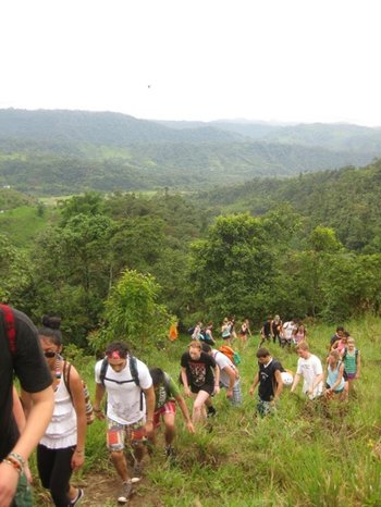 The beautiful view from Jimmy's hike in Ecuador