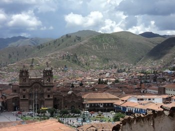 A view of the gorgeous Plaza de Armas, minutes away from Jessica's home