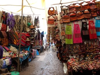 The market at Pisac, in the Sacred Valley