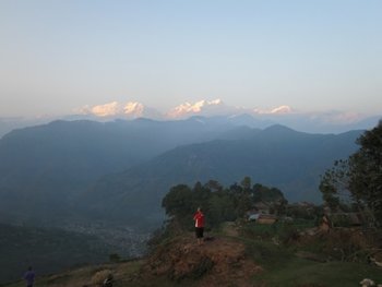 The beautiful mountainous landscape of Nepal