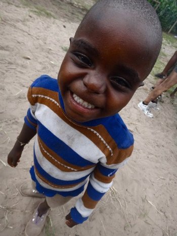 One of Jaime's new friends in South Africa, making a silly face