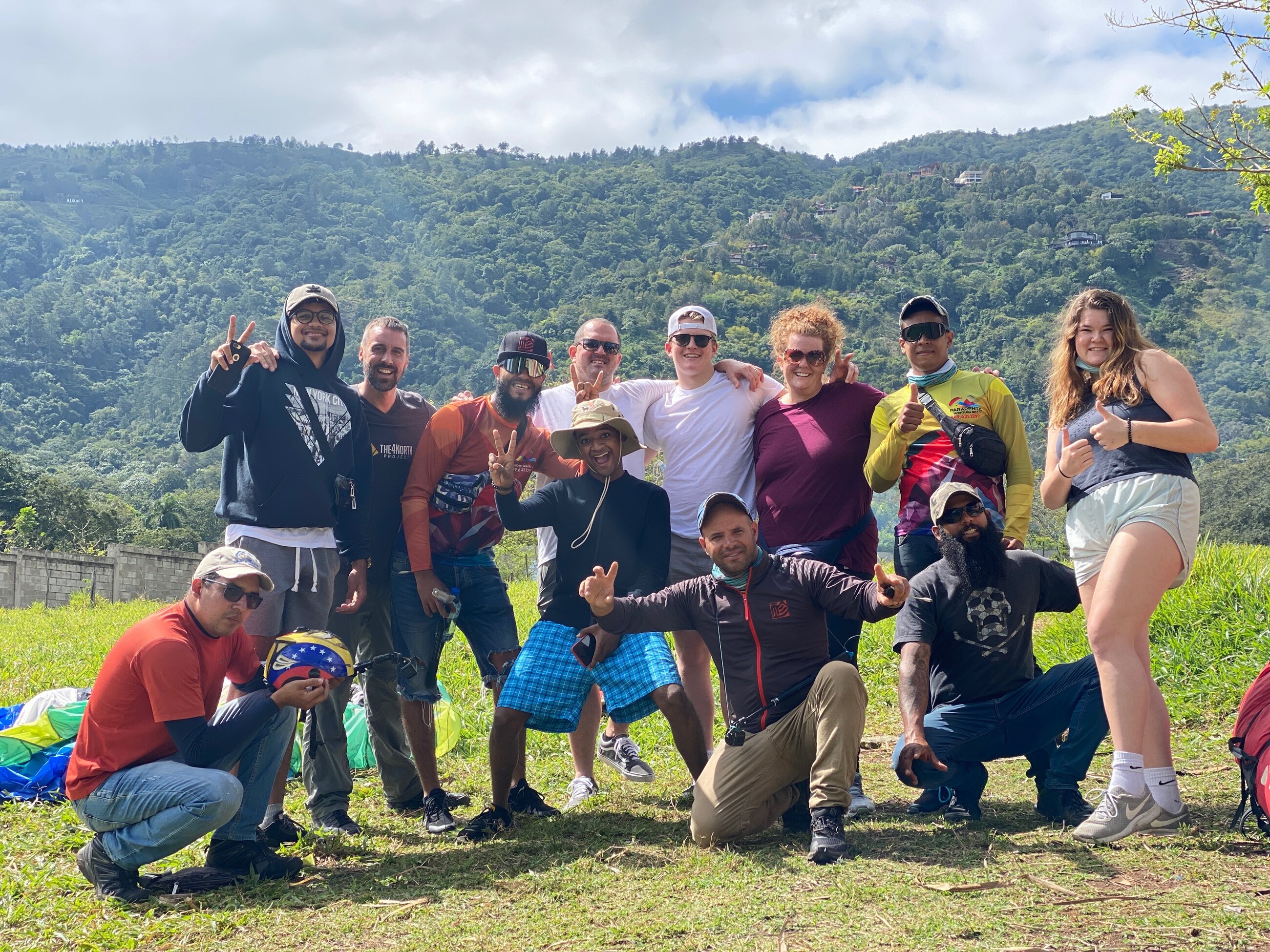 Our team after paragliding