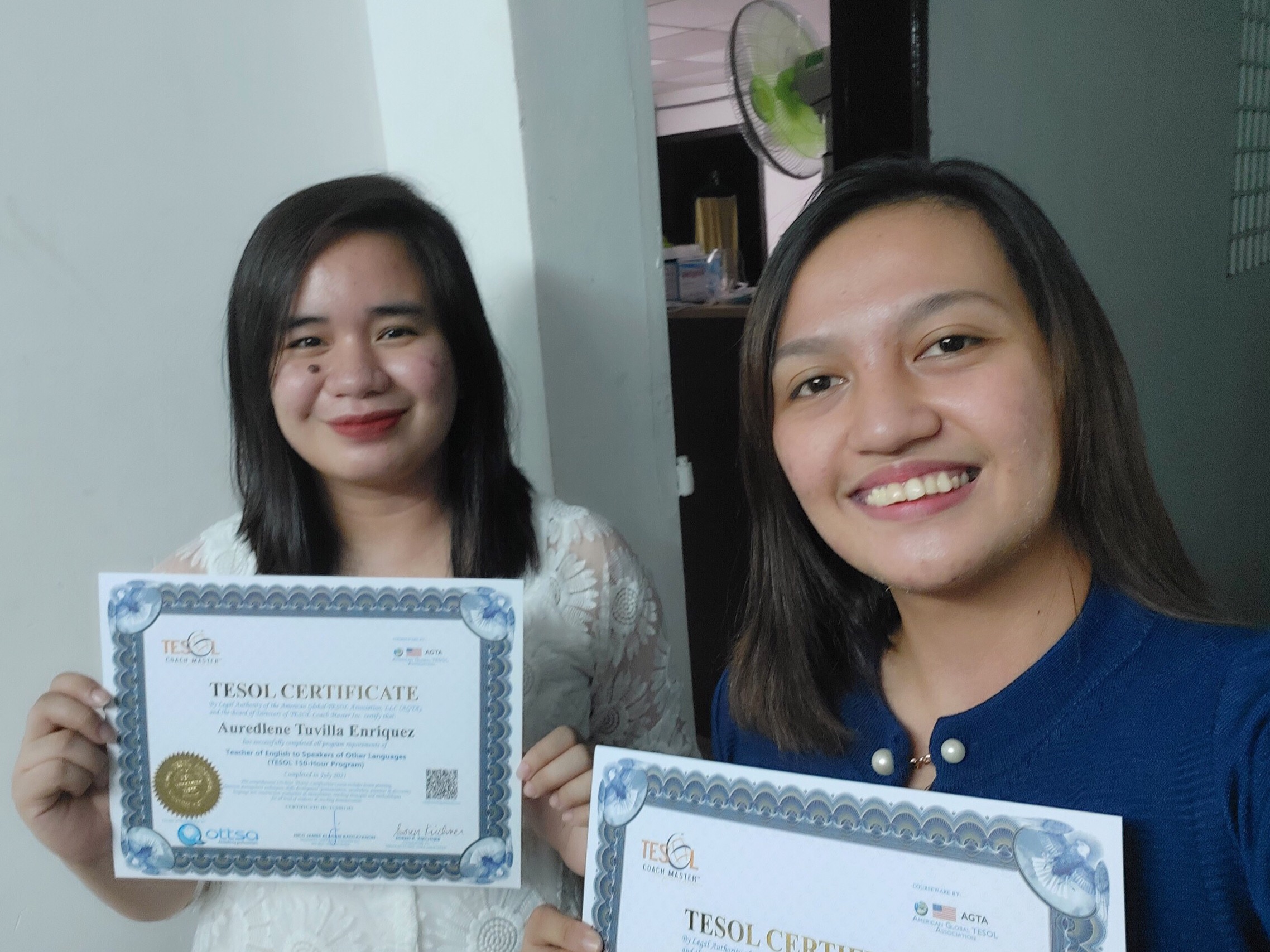 Together with my friend, we enjoyed the course 😊