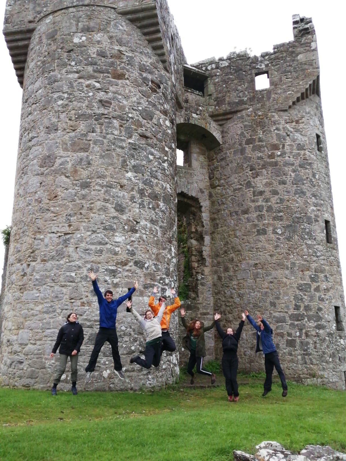 We love exploring and climbing around in castles!