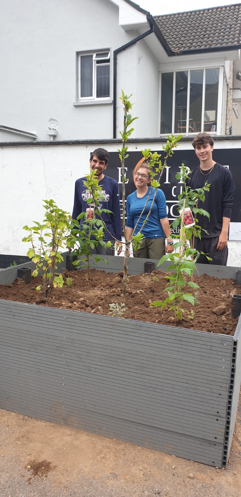 We built tree boxes in town as a mini food forest for the Bundoran community. IGY is working to become carbon neutral.