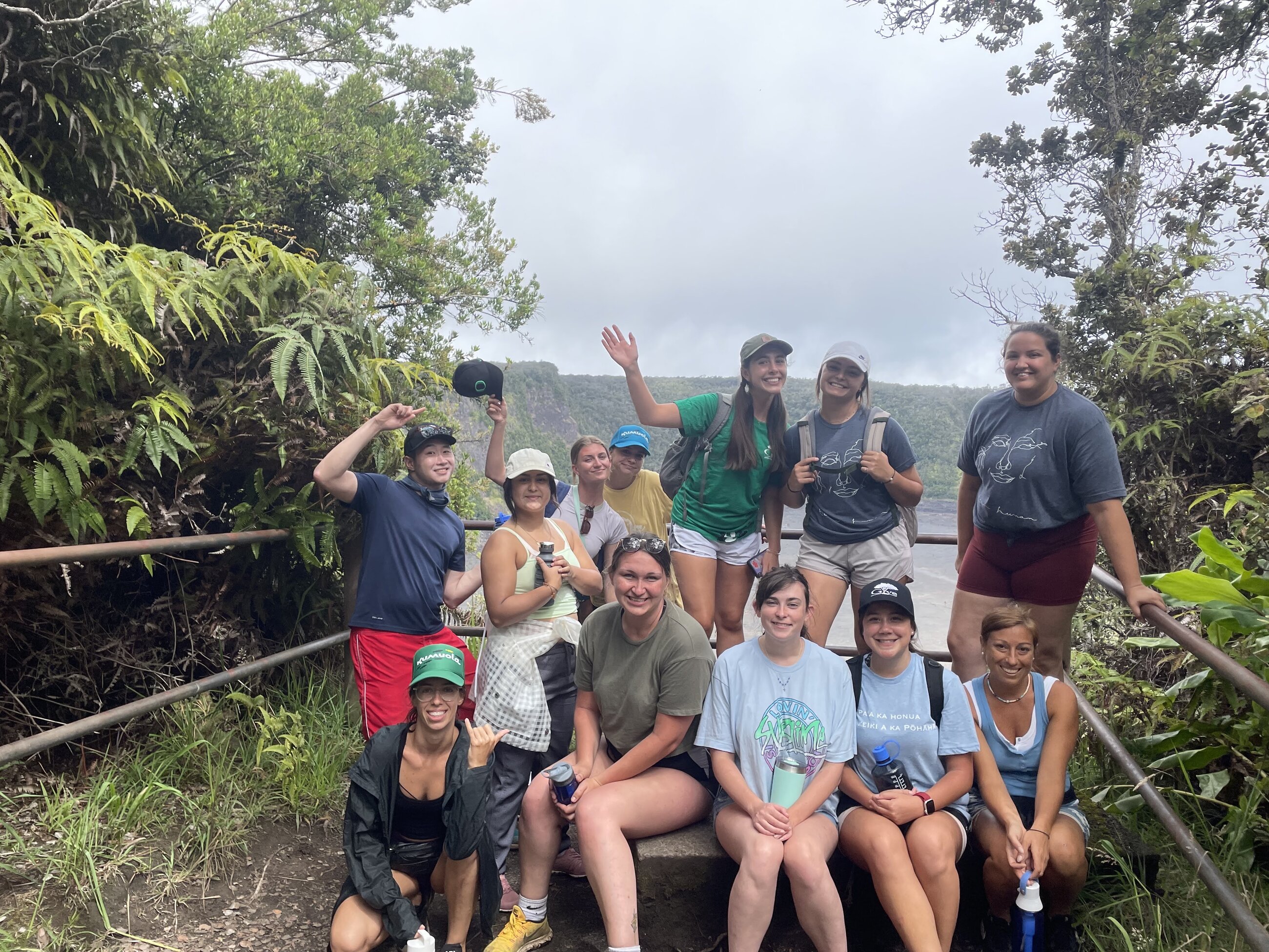 This was taken on our hike at volcanoes national park.