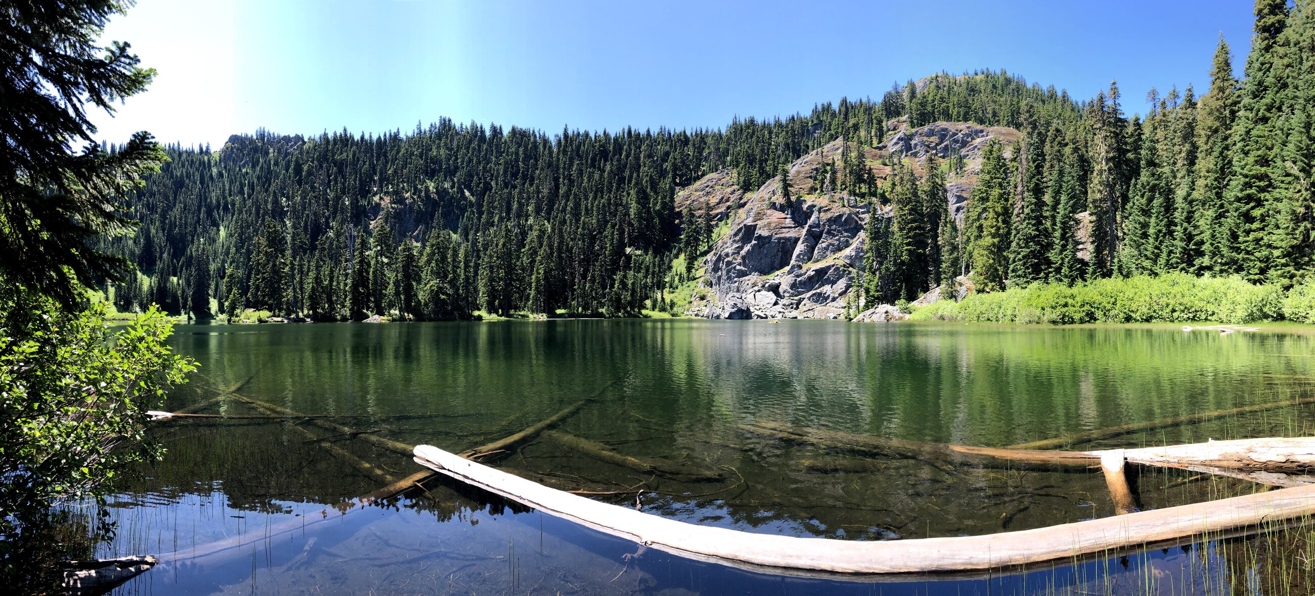 An Alpine lake we swam in!
