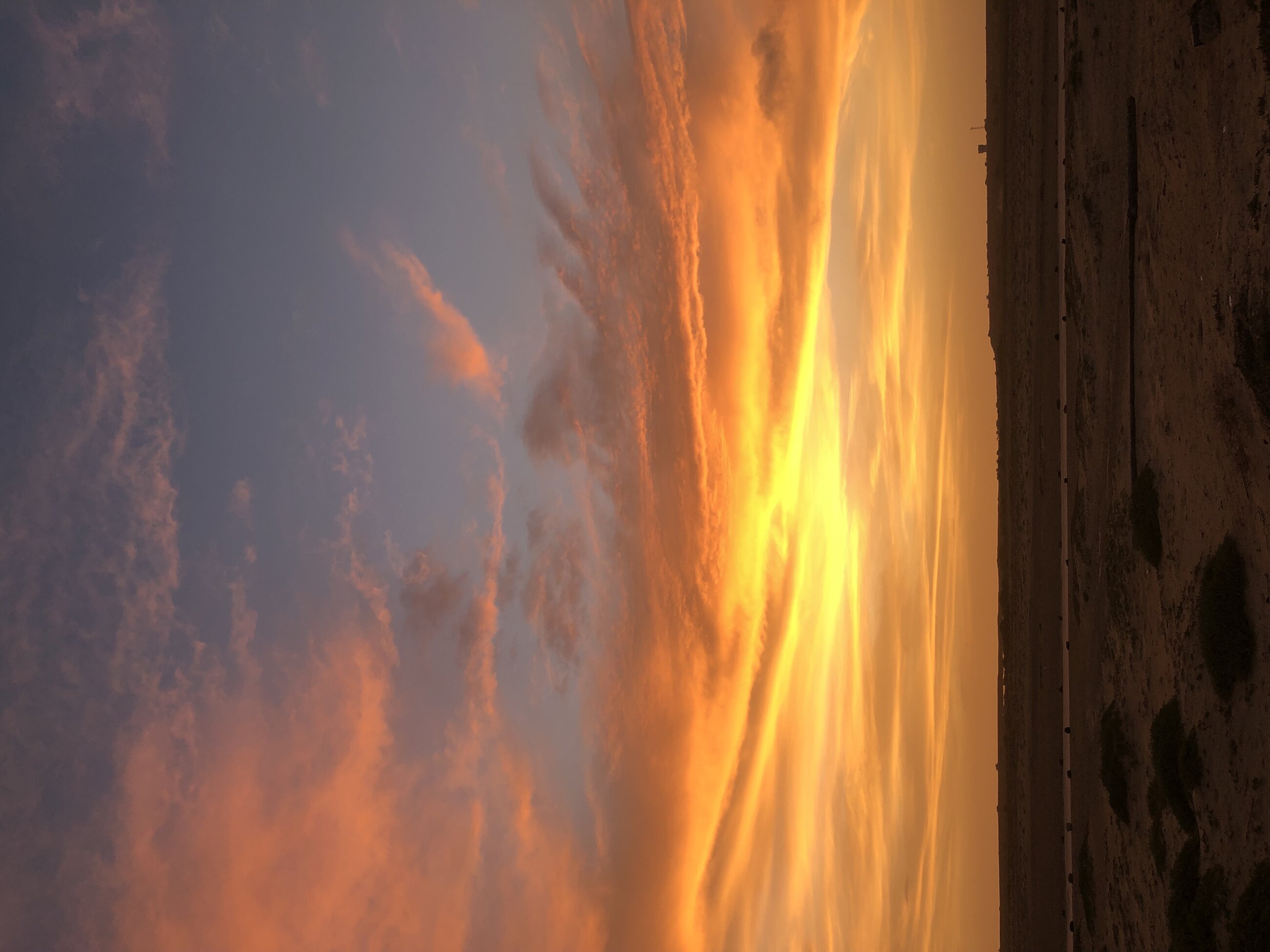 Sunset from the camp