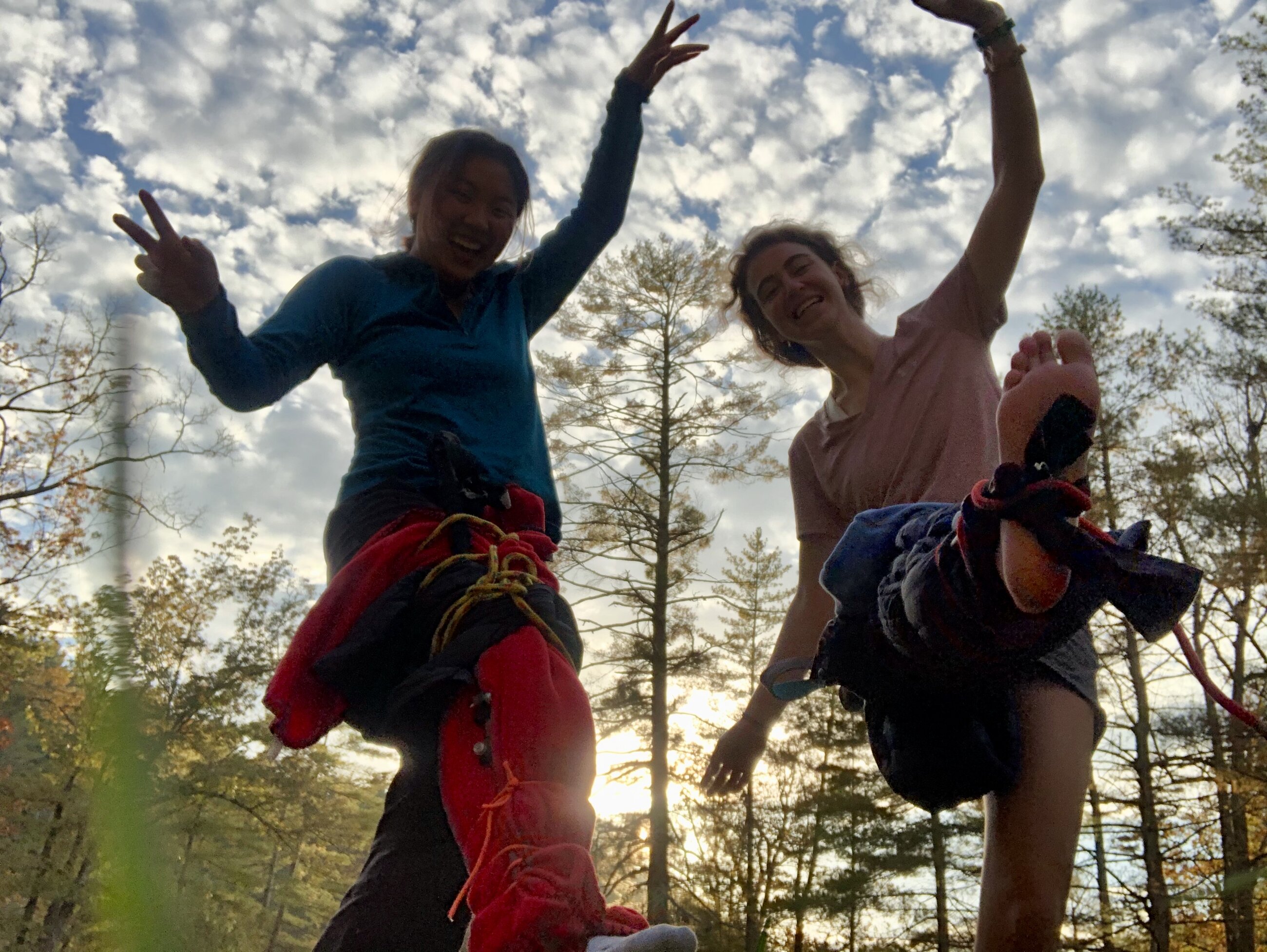 Practice splints we made for ourselves during the Wilderness First Responder Course