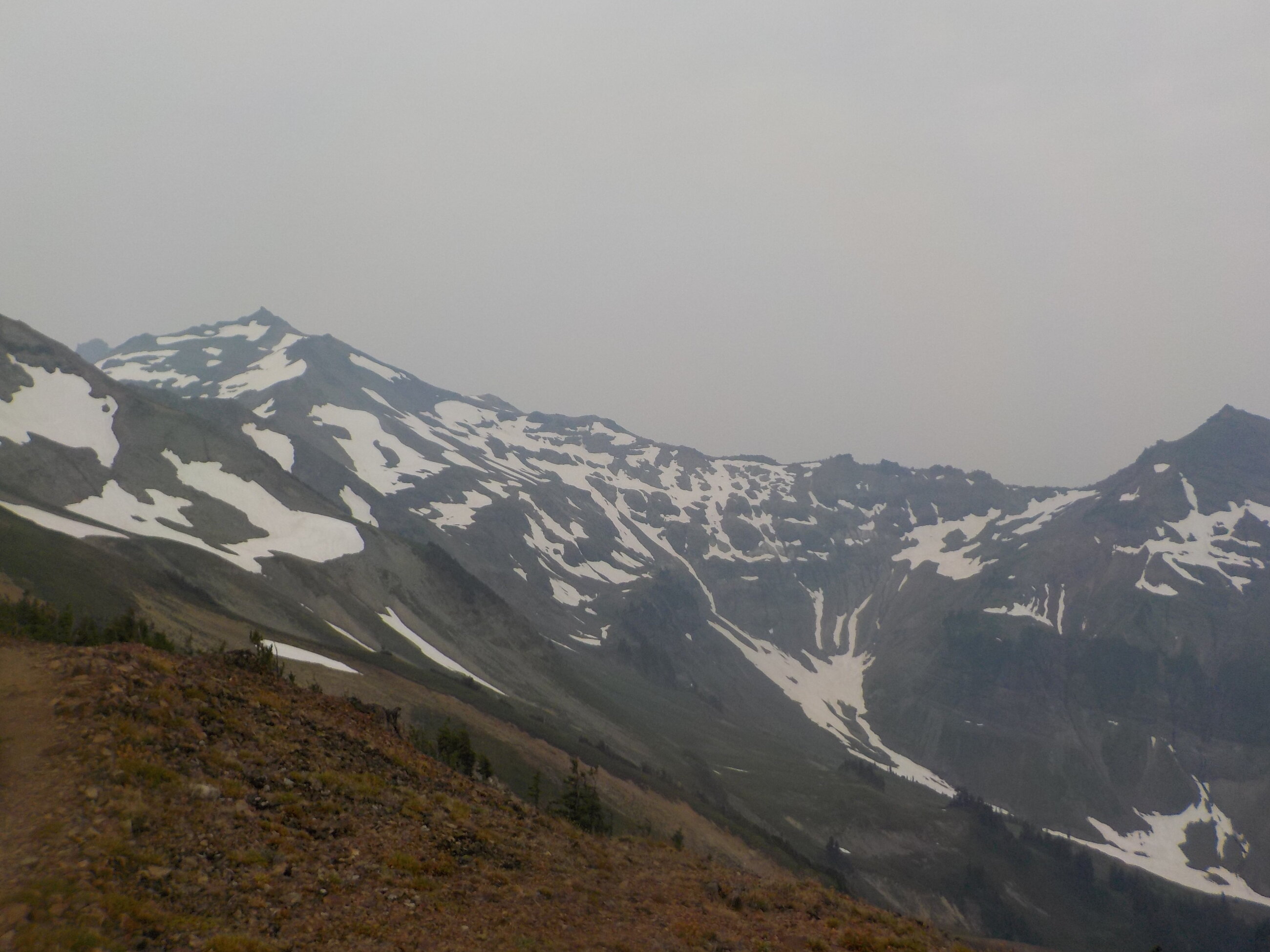 Beautiful view from our Goat Rocks backpack!