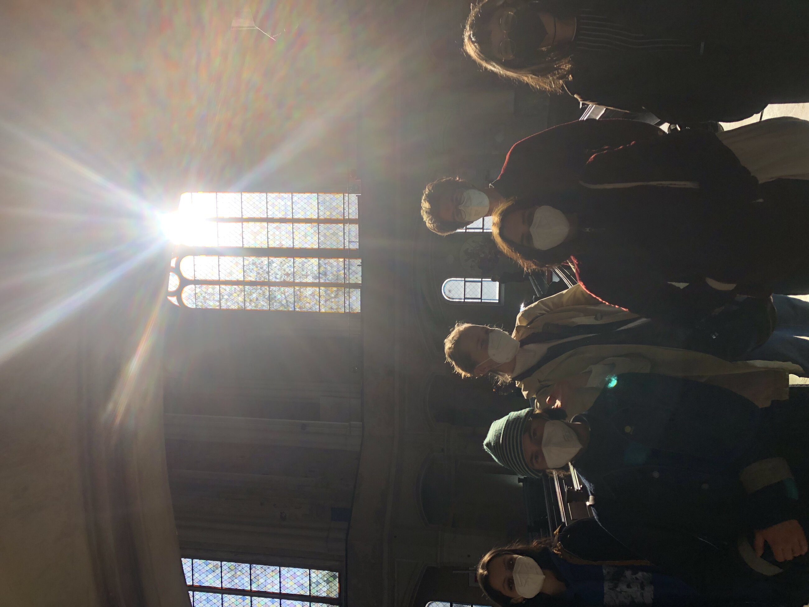 Guiding a trip around our exhibition POINTS OF RESISTANCE