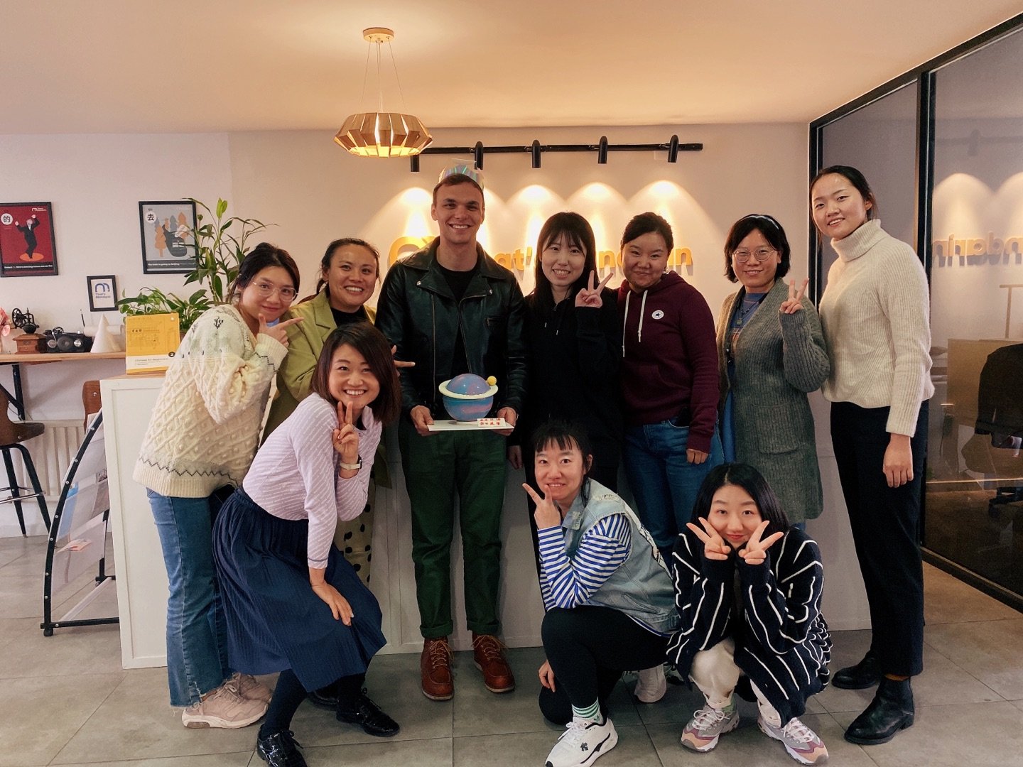 Celebrating my birthday with the staff at That's Mandarin!