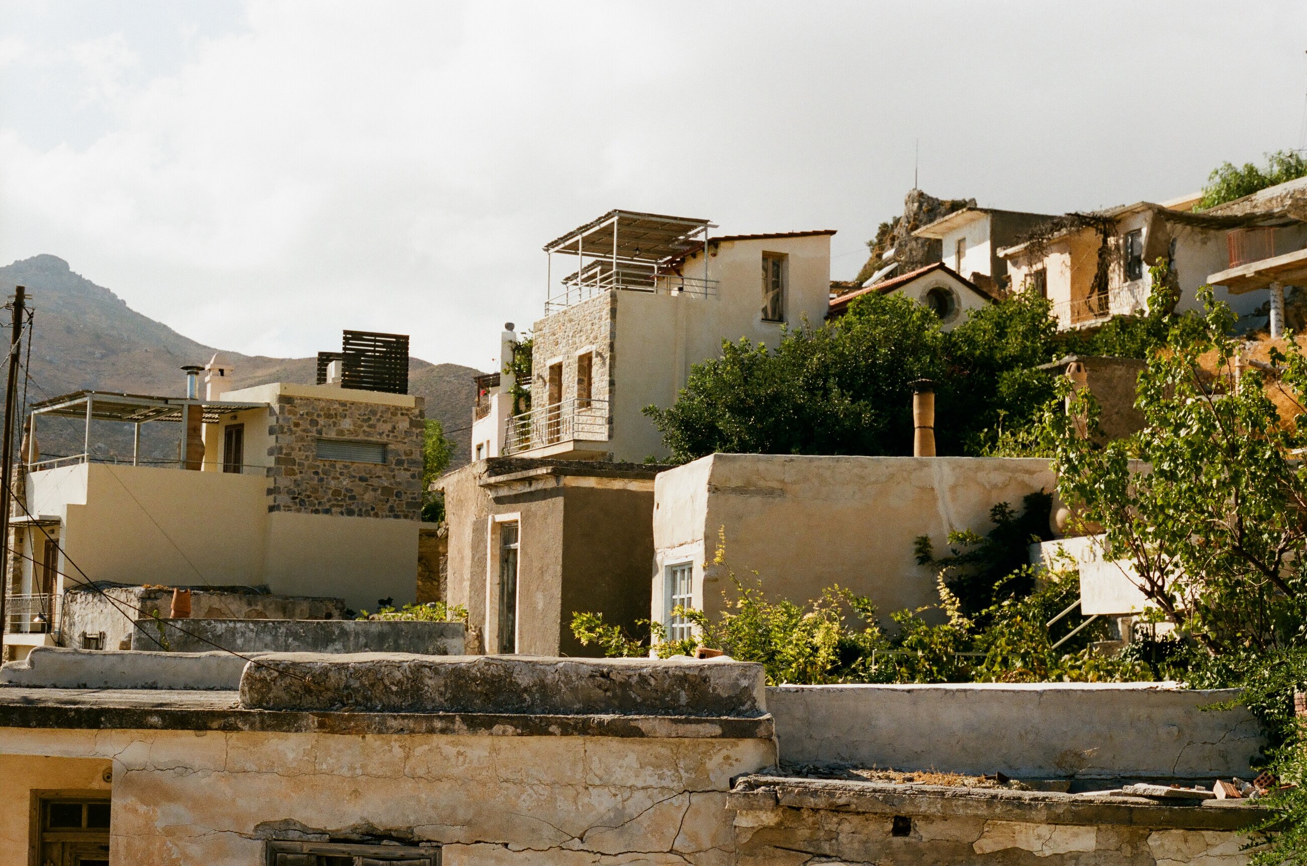 Old architecture in the Crete village we stayed in