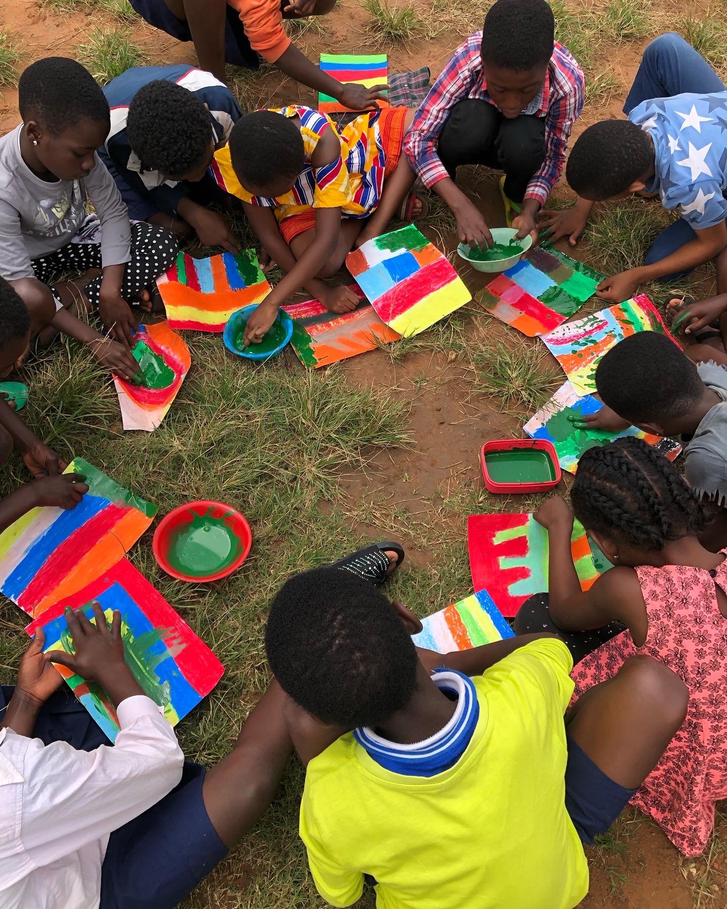 Colors! The kids love arts and crafts and to share 