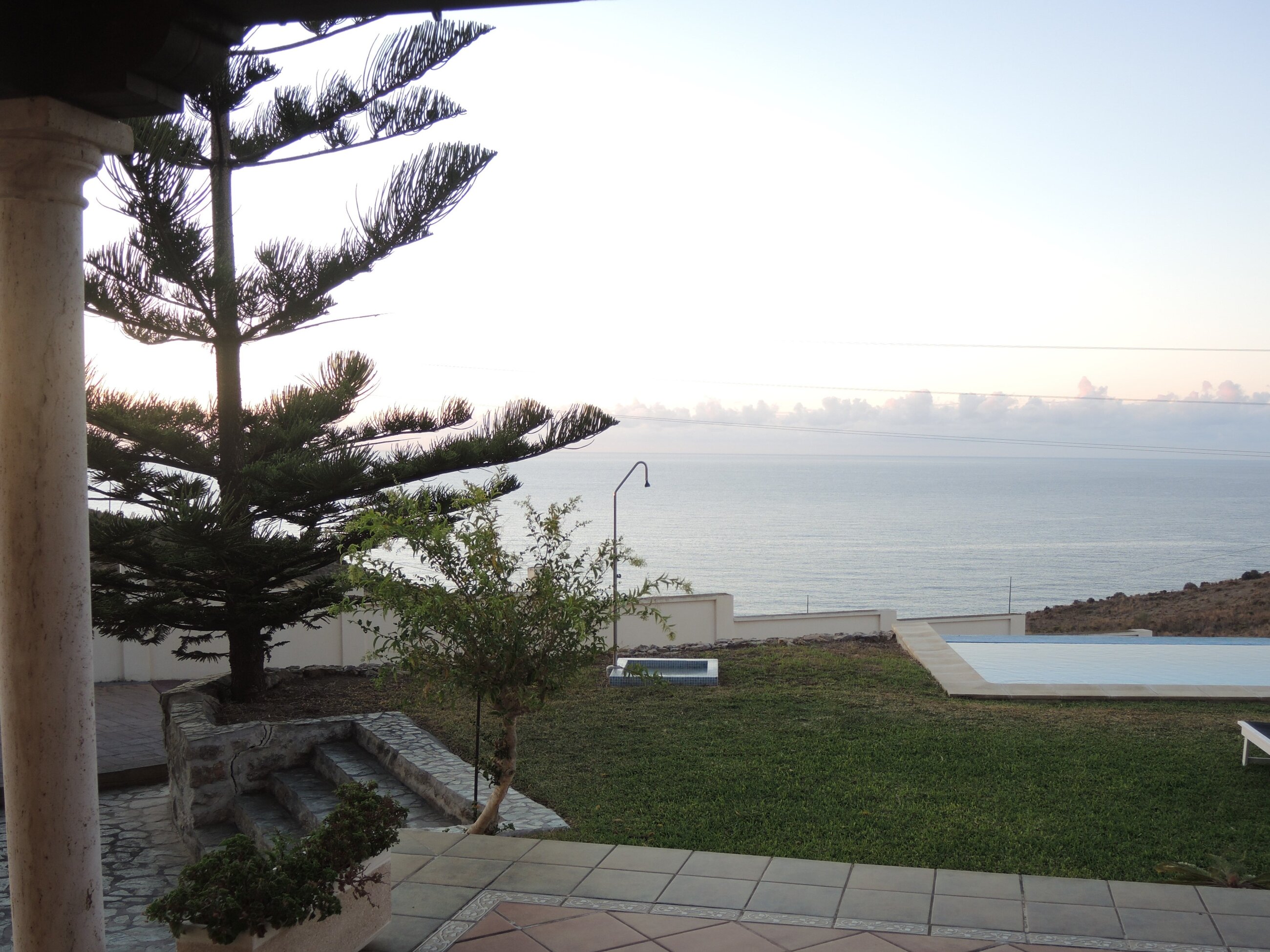 View from the porch over the sea.