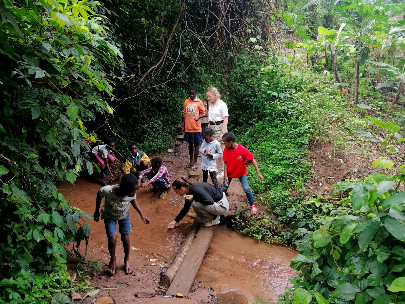 A day playing the surrounding of the school