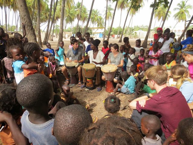 Drum lessons with Mamoudou Djembe in the island community of Niodior