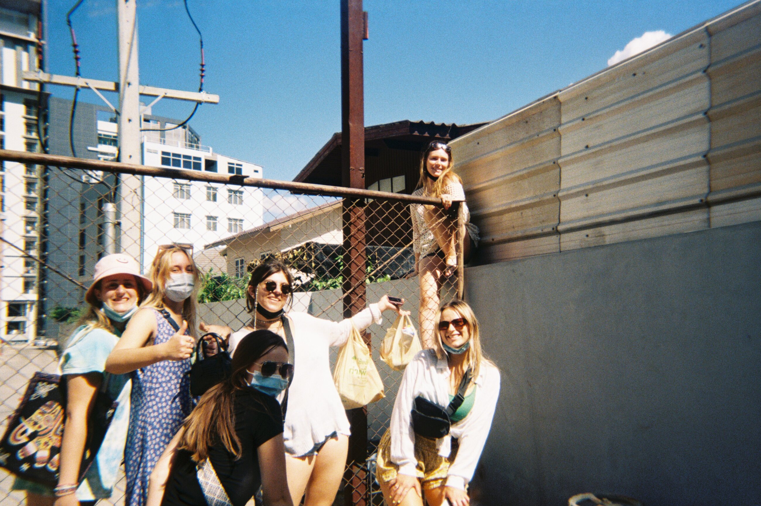 Trip go Pattaya Beach! We had to climb a fence to get back to our Airbnb