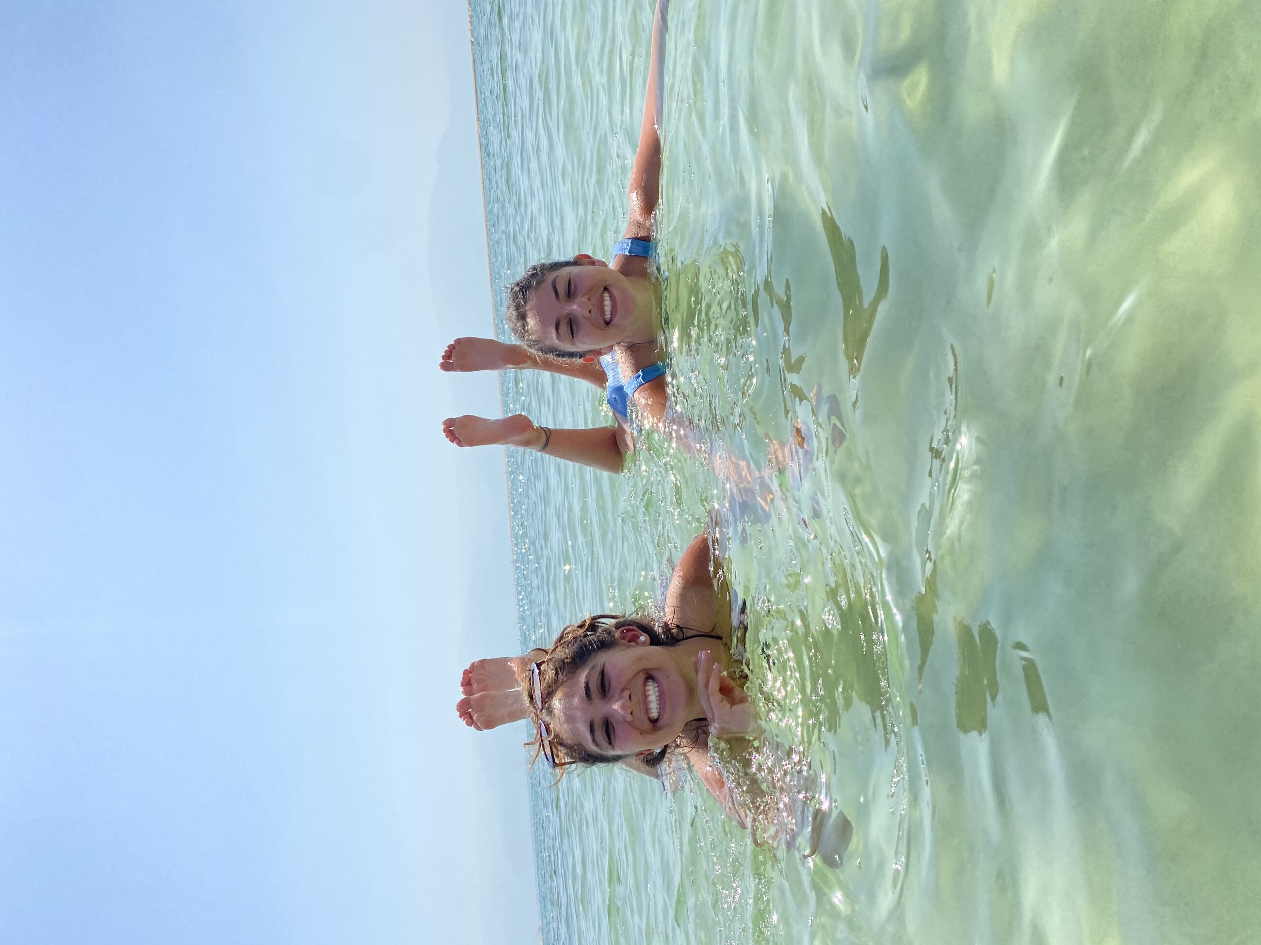 Me and my BEST FRIEND in the dead sea on one of the last tiyols
