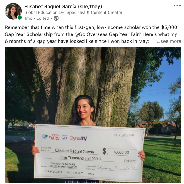 Go Overseas 2021 Gap Year Fairs Scholarship Winner Announcement!