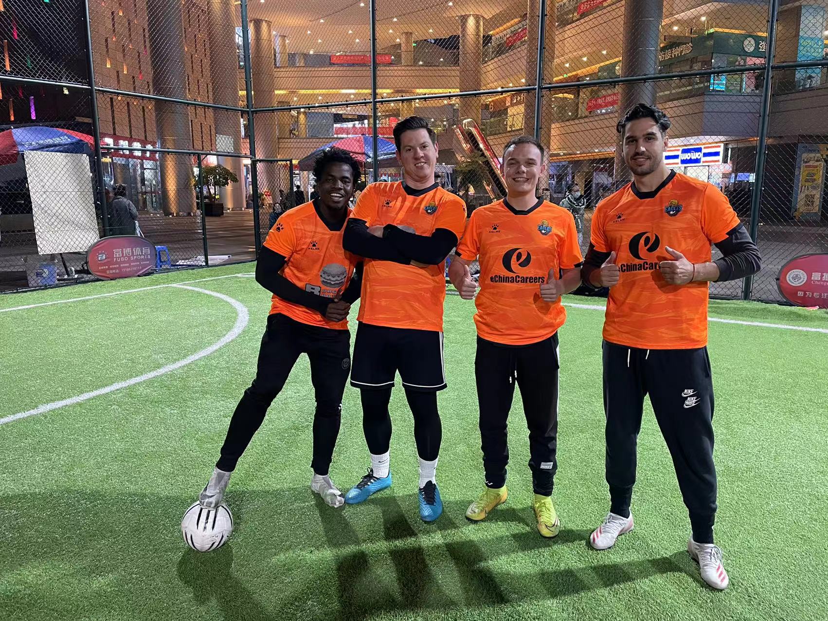eChinaCareers sponsored football games