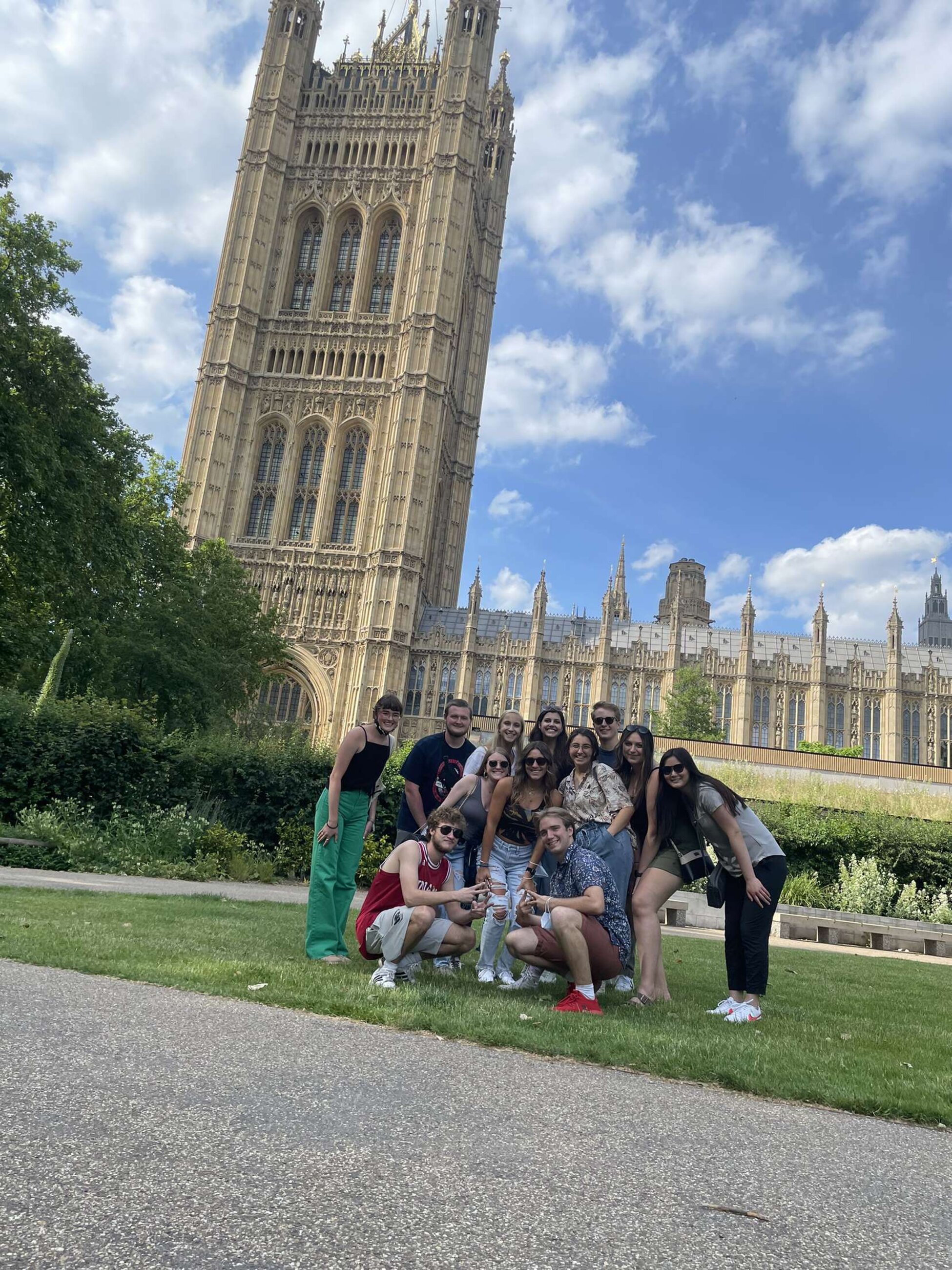 Classmates and I at Westminster!