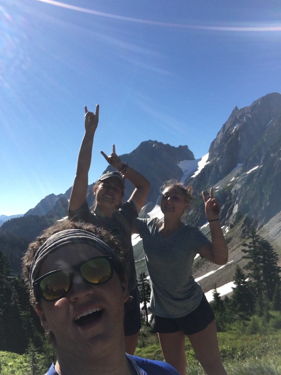 This is one of my favorite photos! This was taken at the top of the mountain we were hiking that day in Washington. North Cascades is the prettiest place!