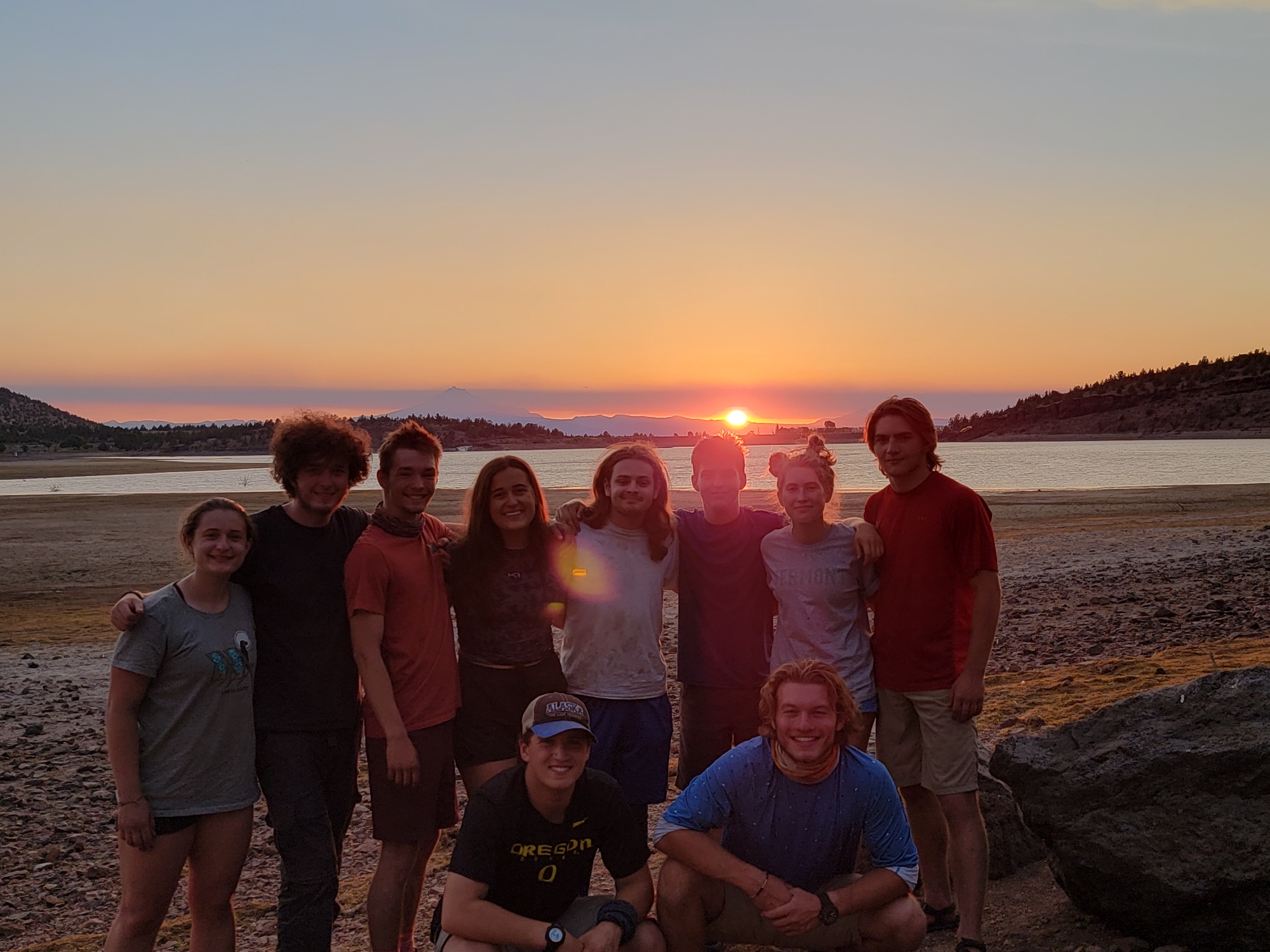 Post-dinner sunset with Mt. Hood in the background