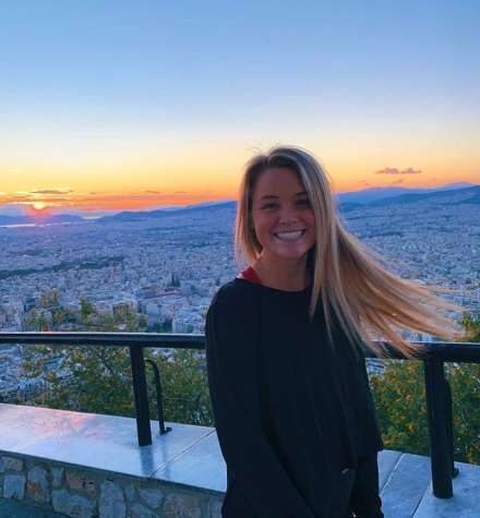 sunset over Athens 