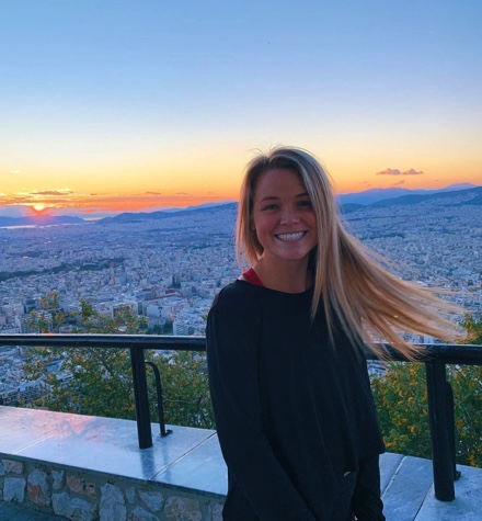 sunset over Athens