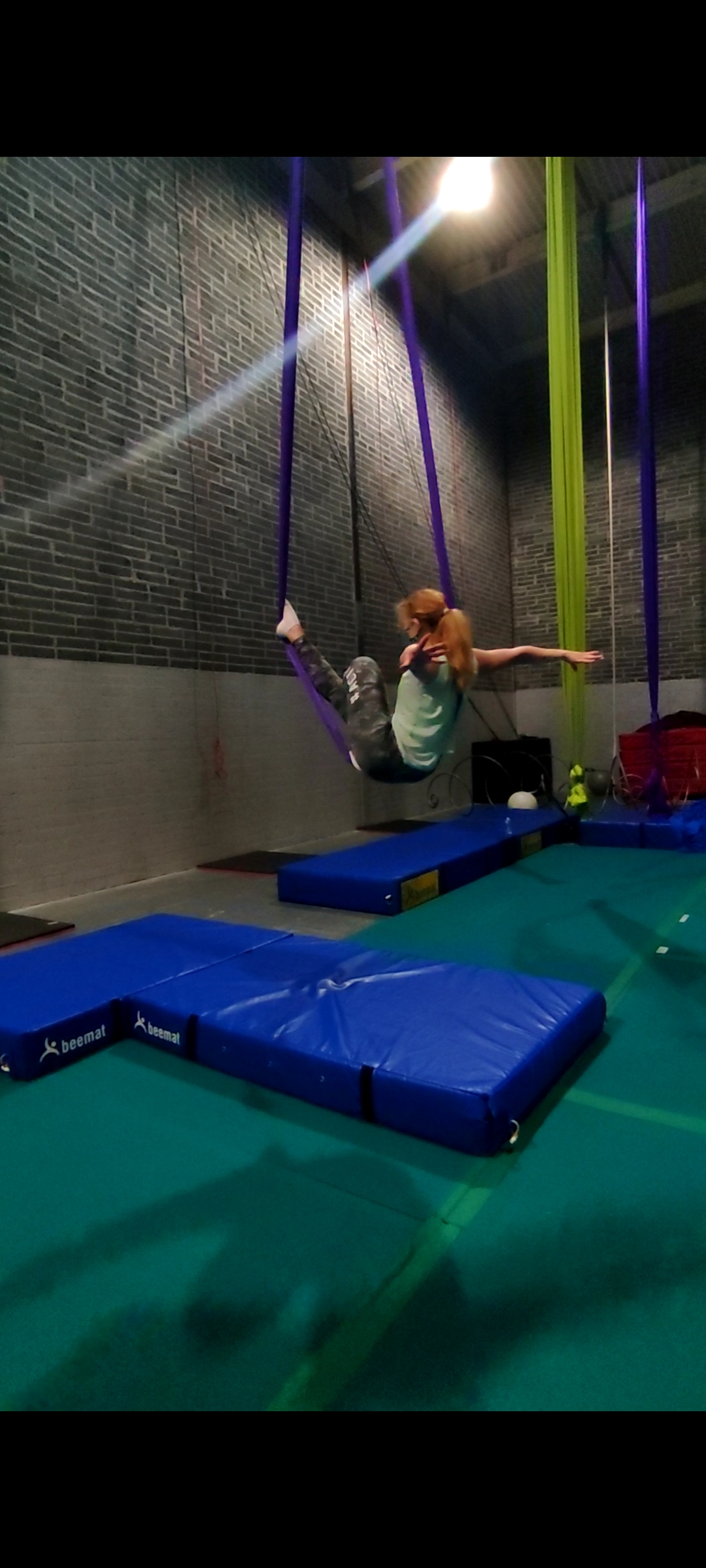 why not try something new and fun - such as a aerial dance class? 