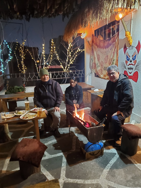 Dinner with host family last couple of days