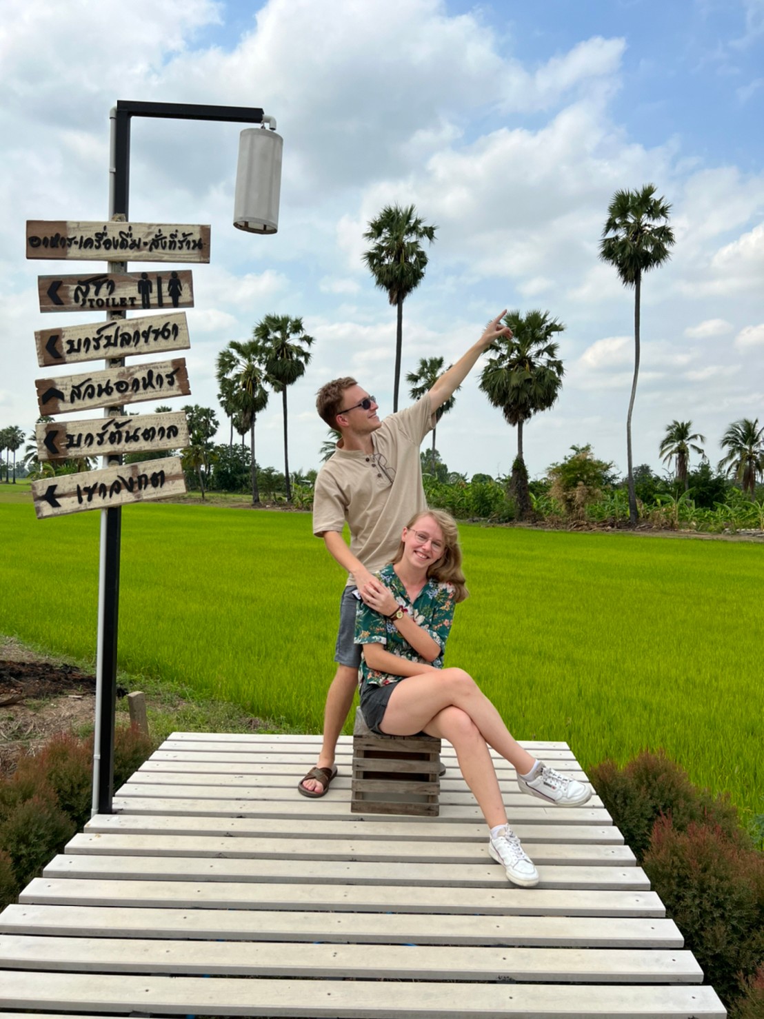 Enjoying some of Thailand's beauty.