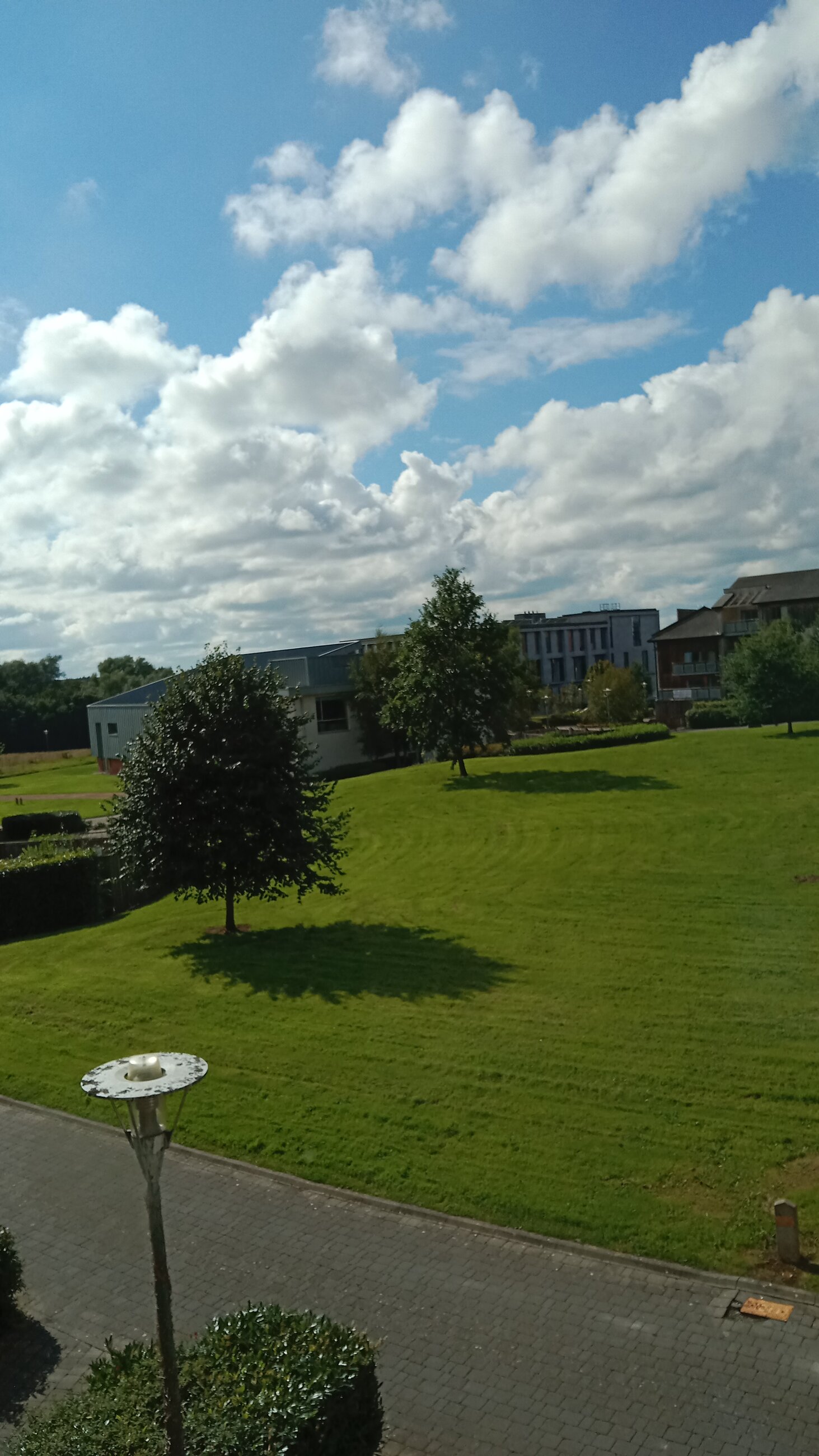 View from campus dorm
