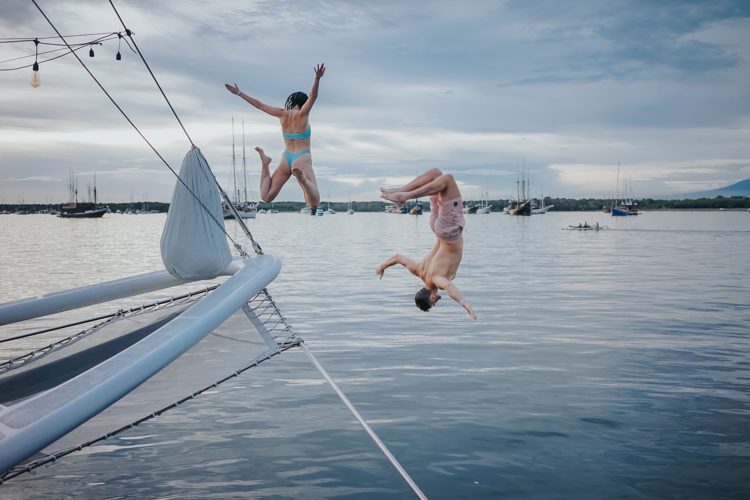 Graduation back flip 