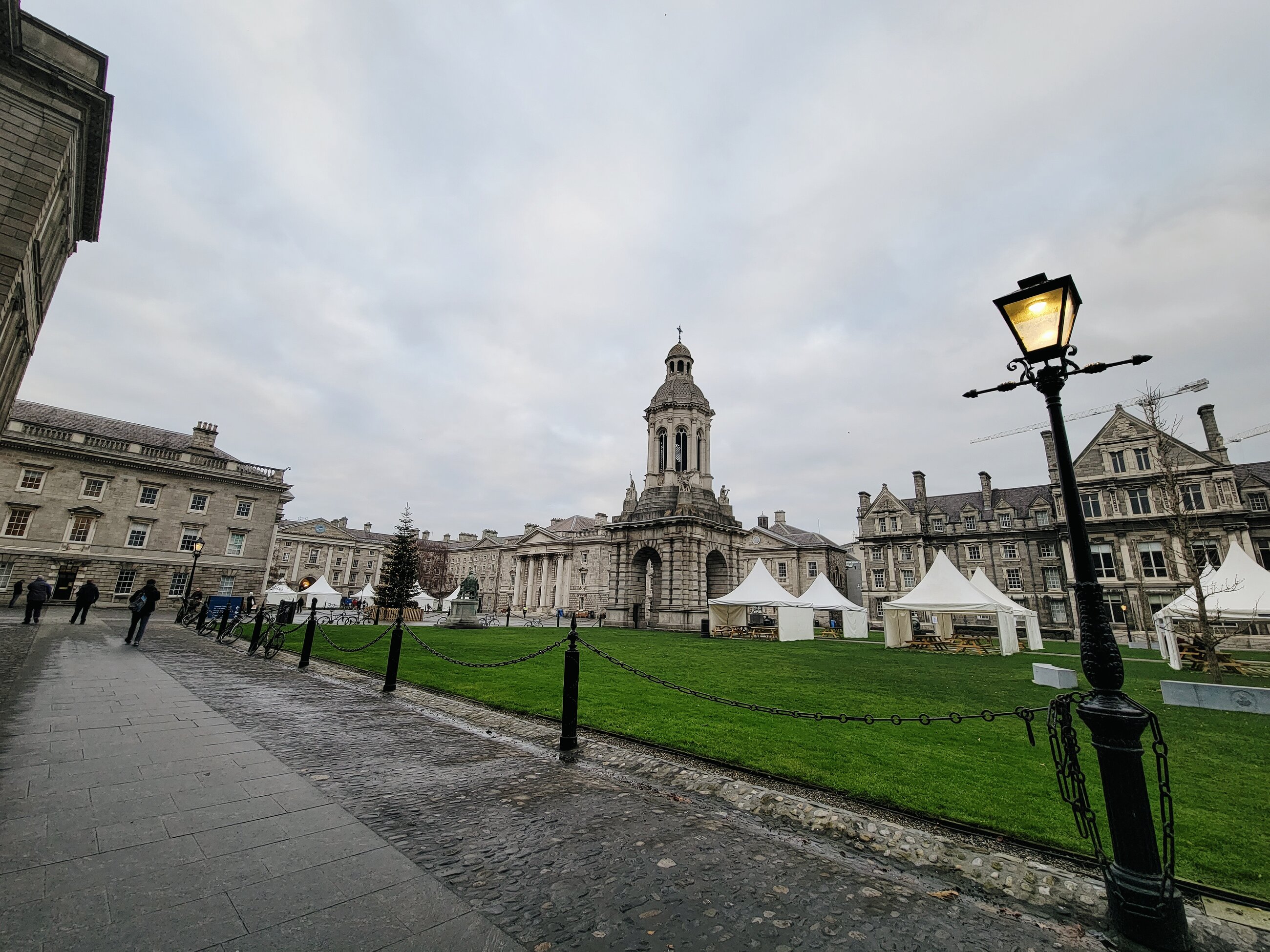 Trinity Front Square with tents