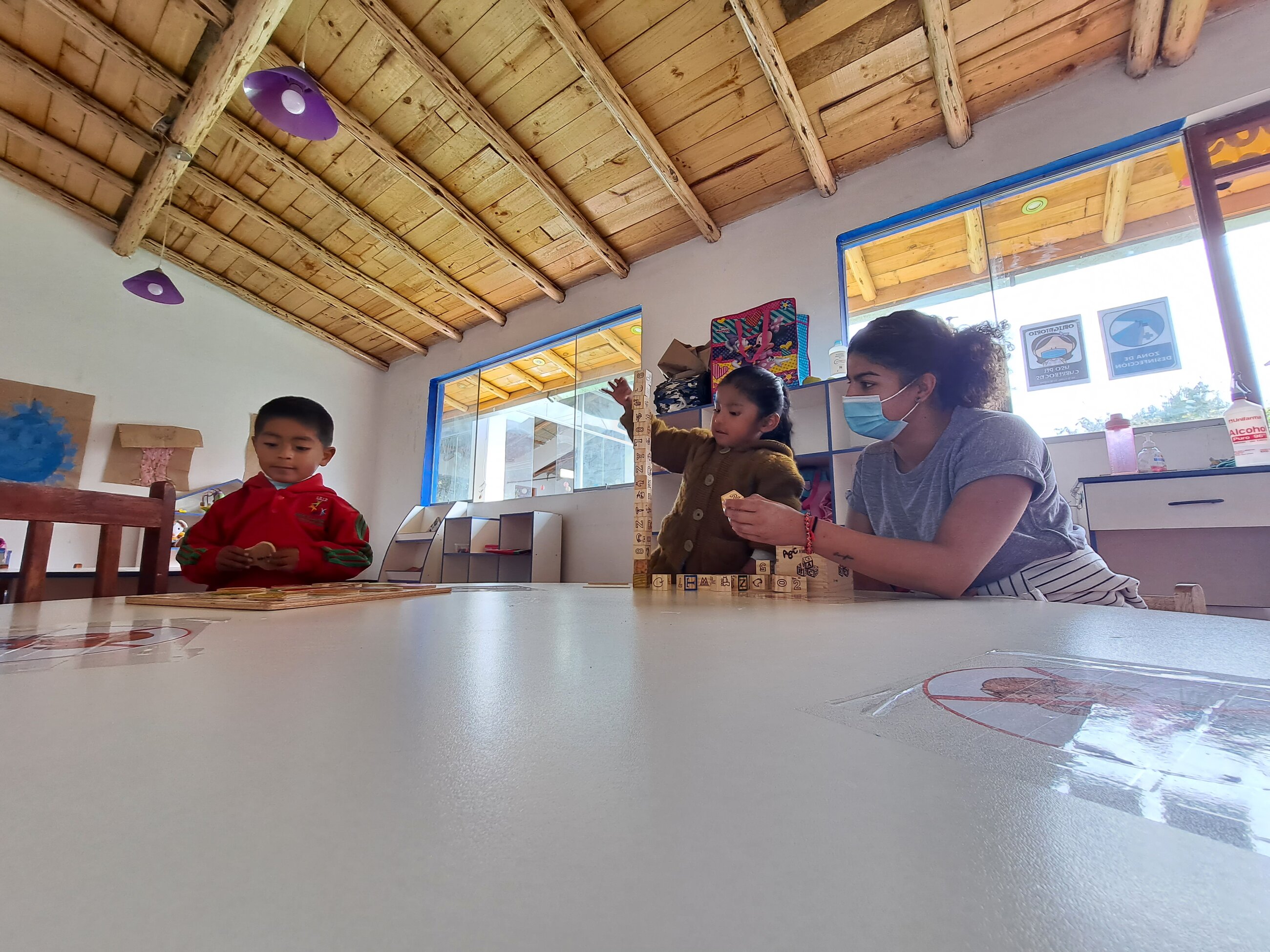Trabajando con los niños