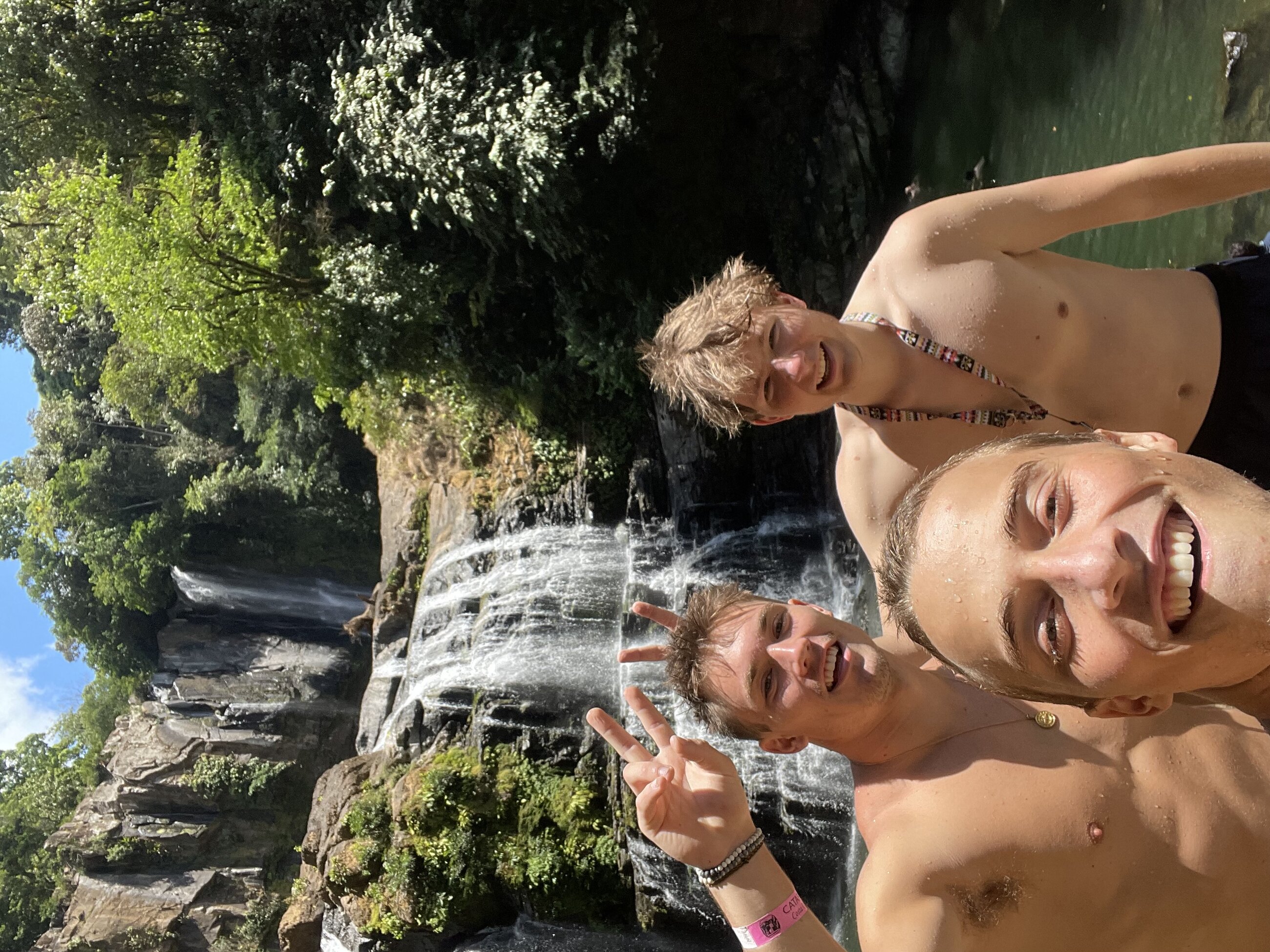 Water fall tour with the school