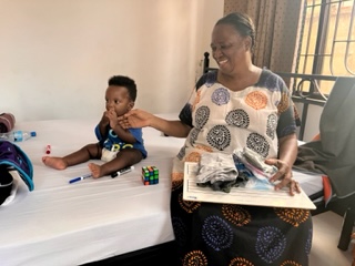 Mama Alice and her grandson