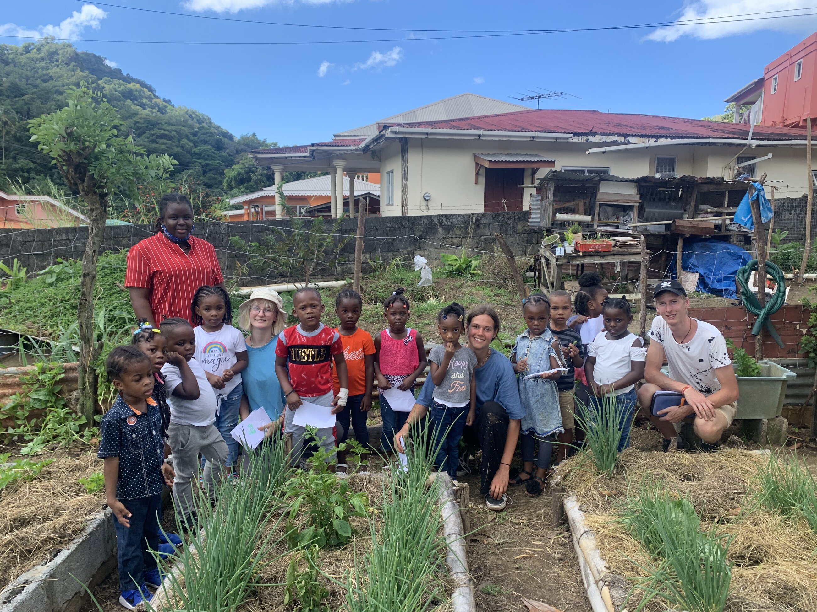 garden visit with a preschool