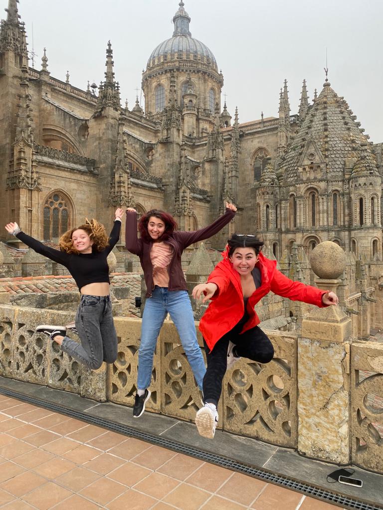 Jumps for joy in Salamanca