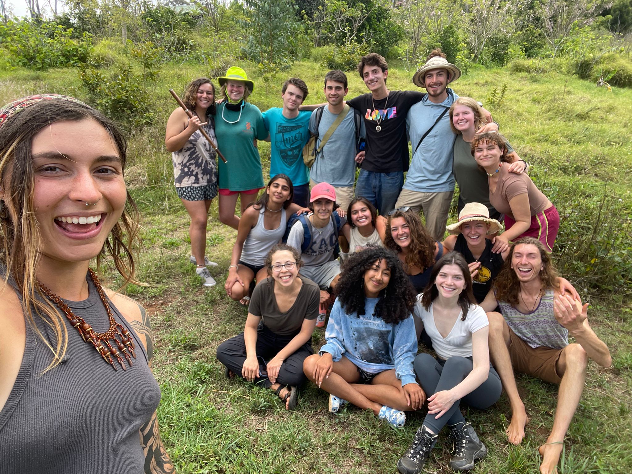 Group Photo with the Interns at Pono Grown Farm