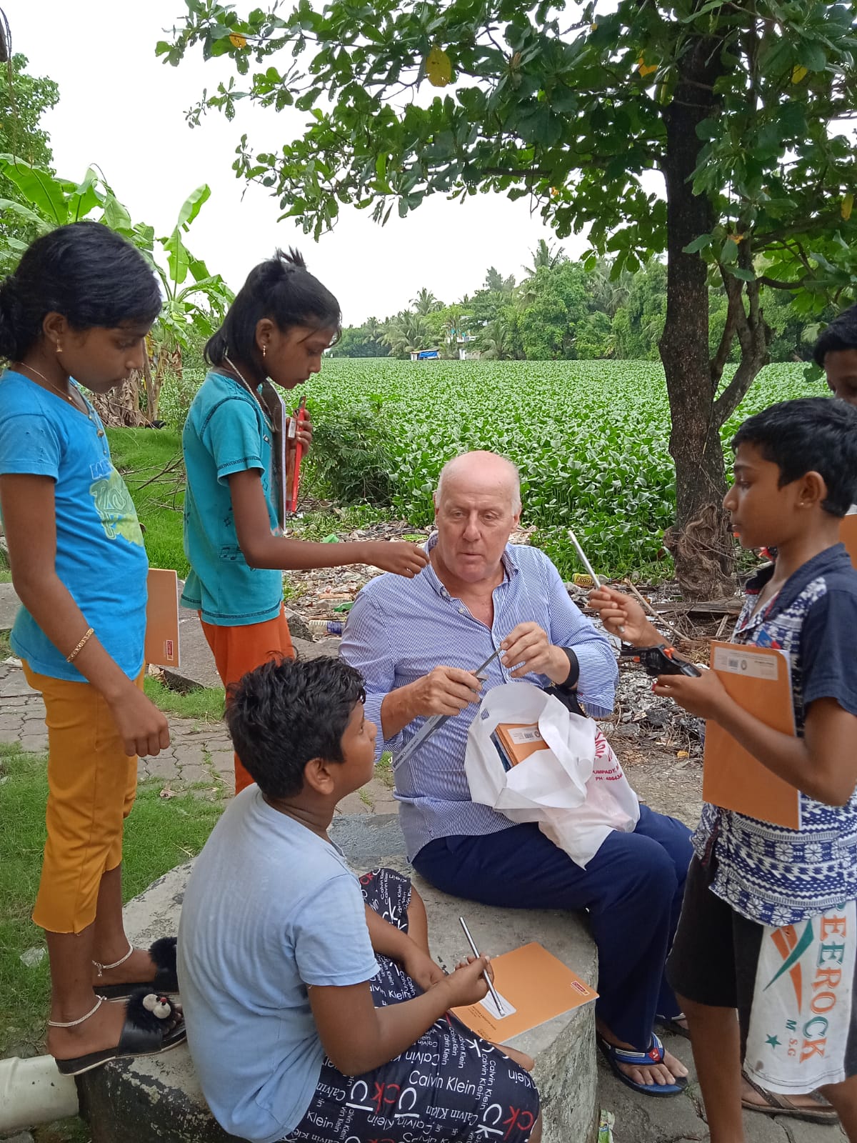 Teaching English in slum area 