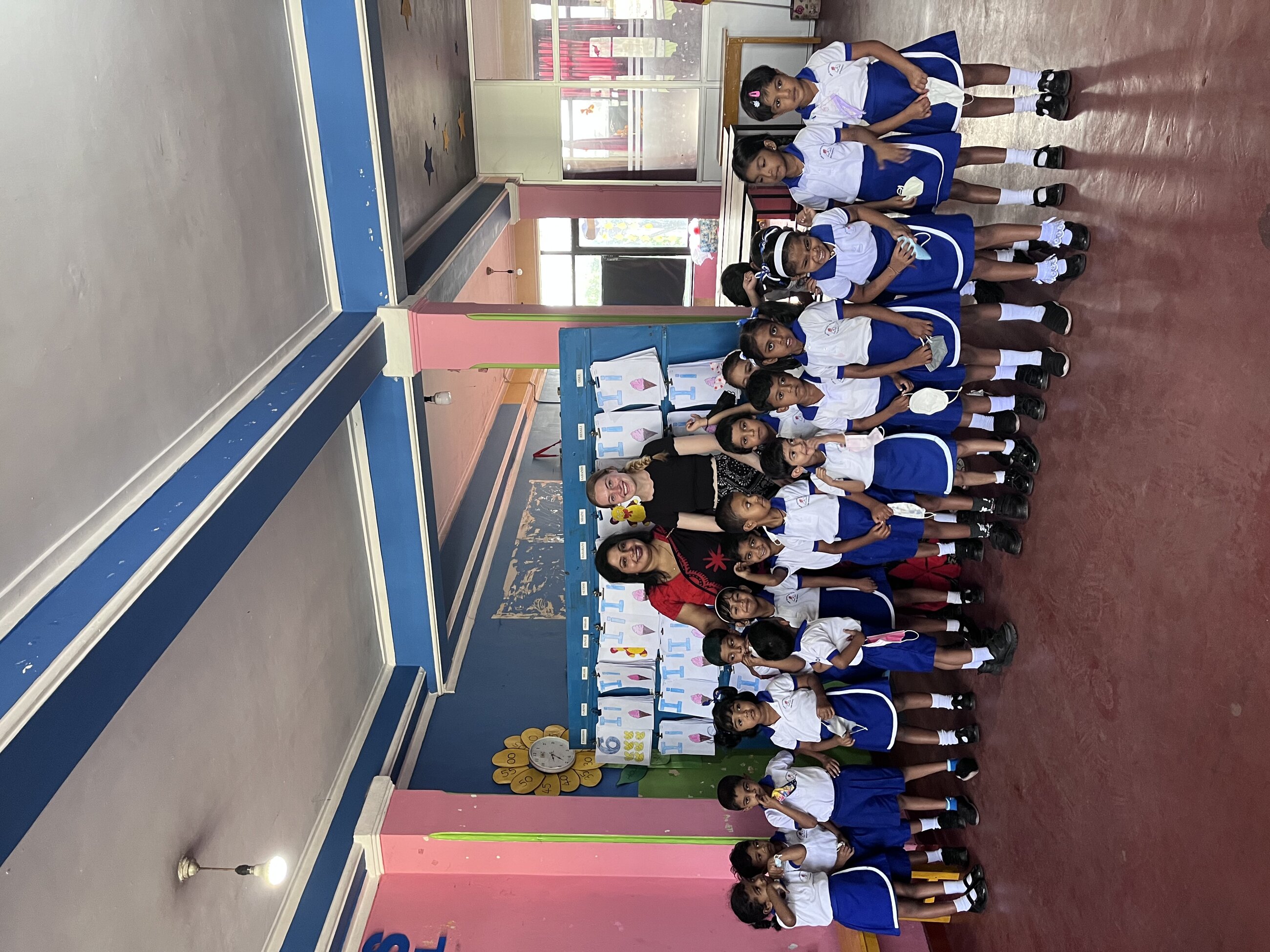 Volunteering at the preschool