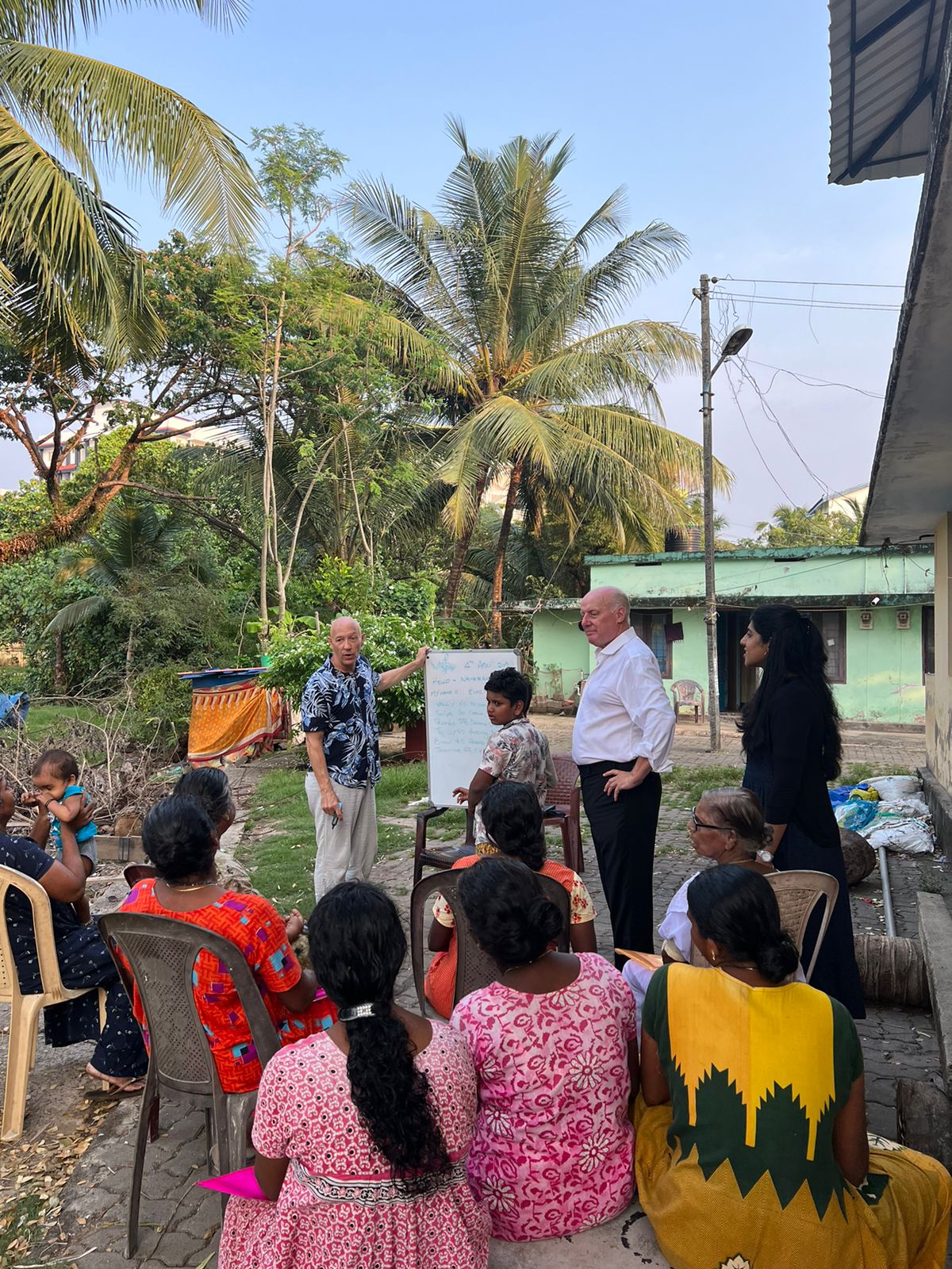 Teaching English in slum area 