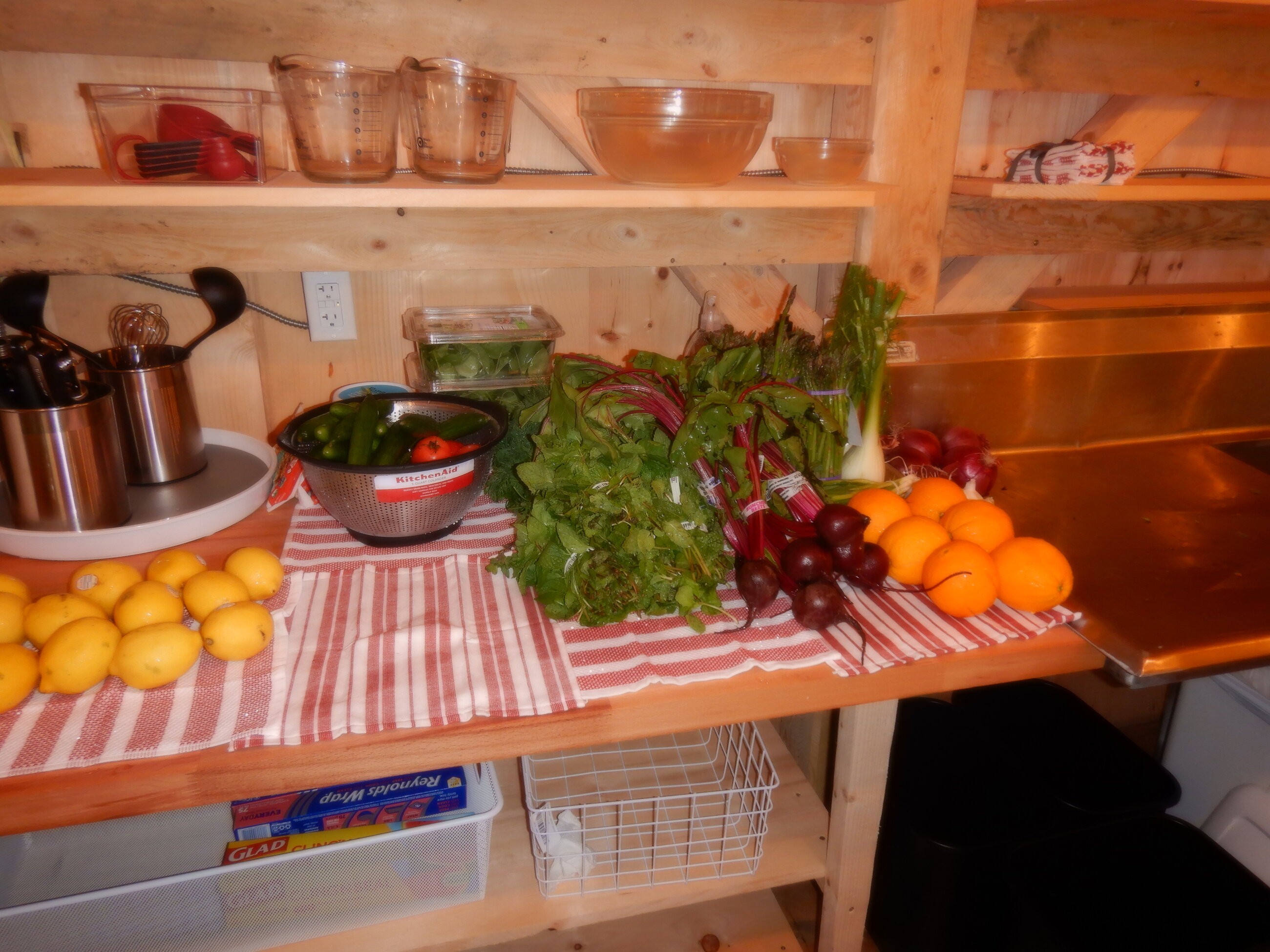 local vegetables for dinner