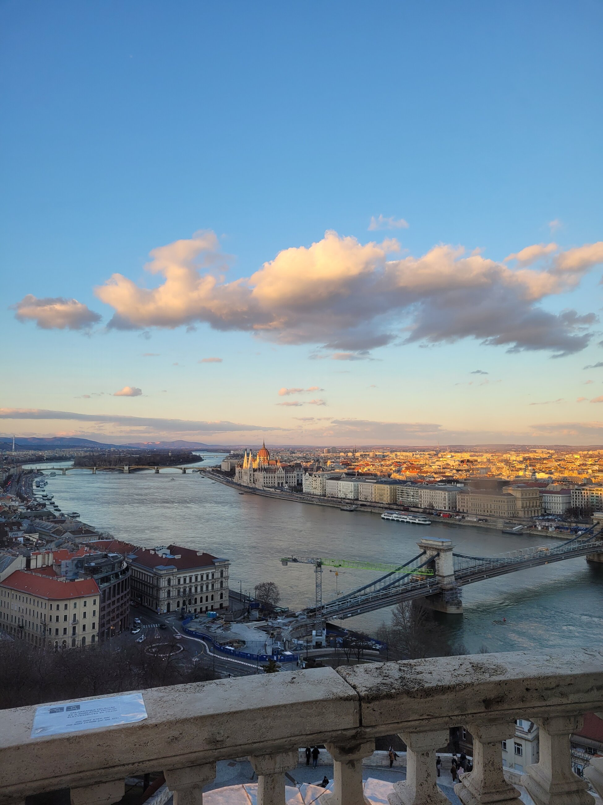 Parliament at sunset from the Buda Castle!