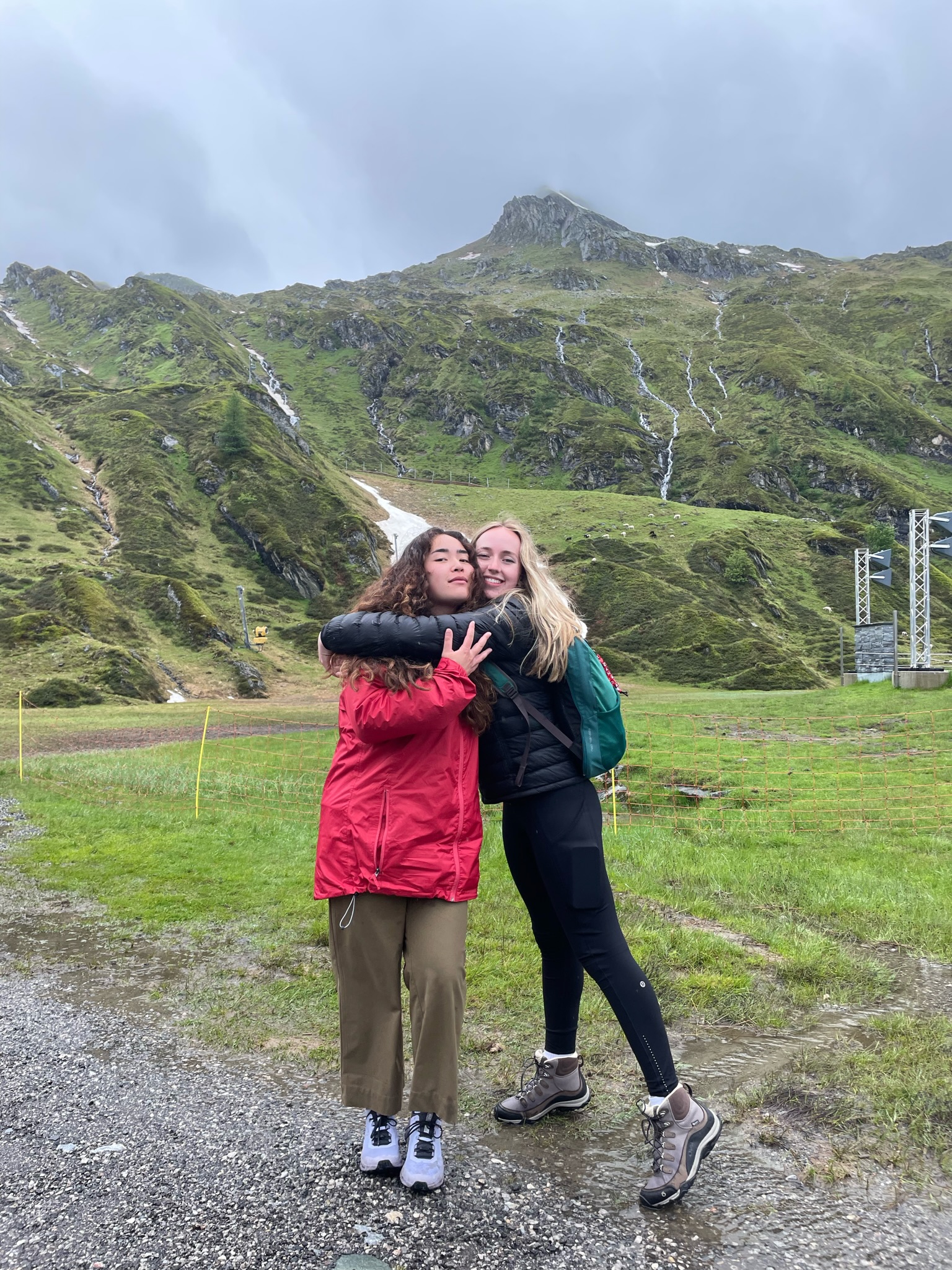 Kate and I after going up a mountain in Austria. 
